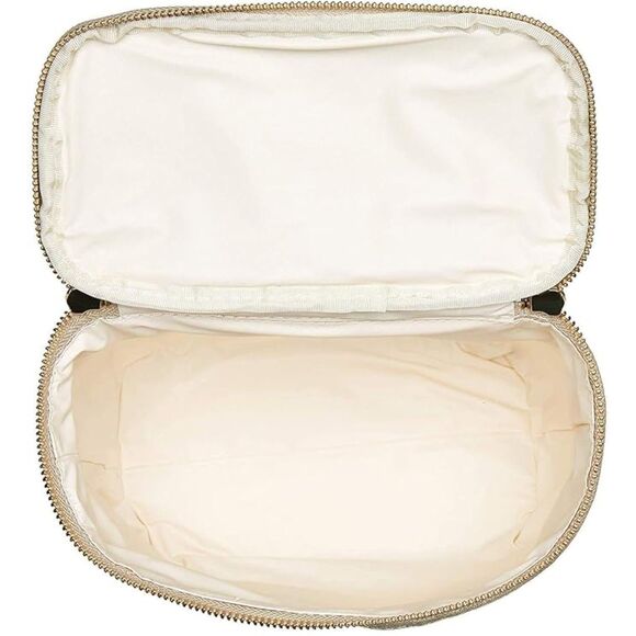 KATE SPADE Multicolored Striped Compact Insulated LOGO Lunch Tote Bag Bag NEW - Picture 4 of 5